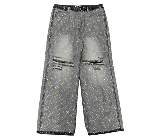 Rhinestone denim